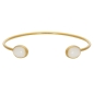 Preview: Bracelet brass goldplated, mother of pearl