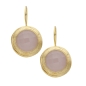 Preview: Earring made from brass, white Cateye