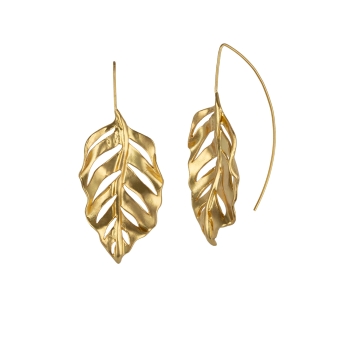 Earring made from brass, goldplated