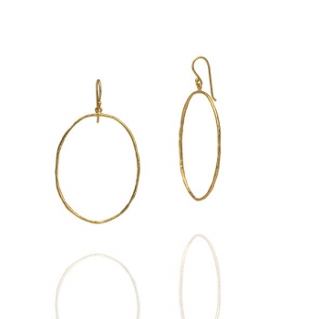 Earring made from brass, goldplated