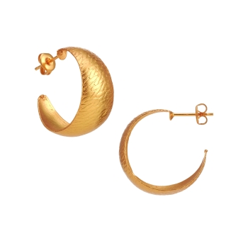 Earring made from brass, goldplated