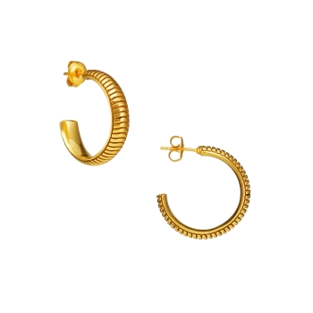 Earring made from brass, goldplated