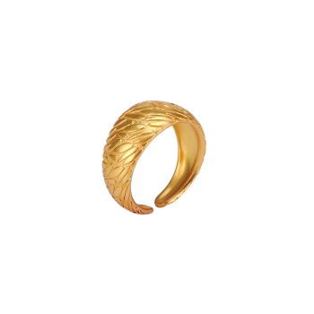 Ring made from brass, goldplated