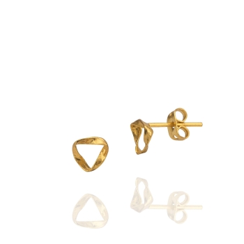 Earring made from brass, goldplated