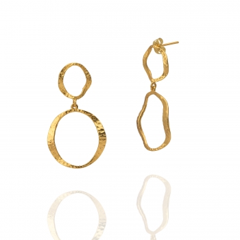 Earring made from brass, goldplated