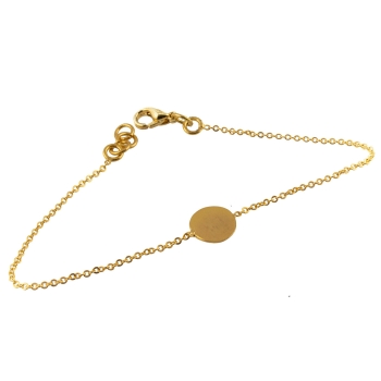 Bracelet made from brass, goldplated