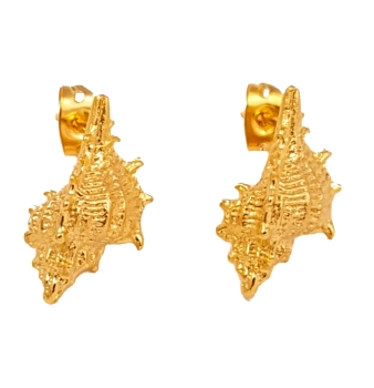 Earring made from brass, goldplated