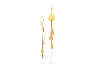 Earring made from brass, goldplated