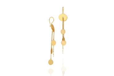 Earring made from brass, goldplated