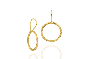 Earring made from brass, goldplated