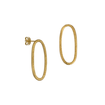 Earring made from brass, goldplated