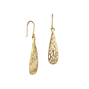 Earring made from brass, goldplated