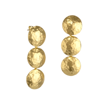 Earring made from brass, goldplated