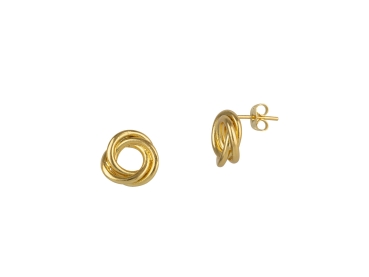 Earring made from brass, goldplated