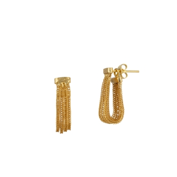 Earring made from brass, goldplated