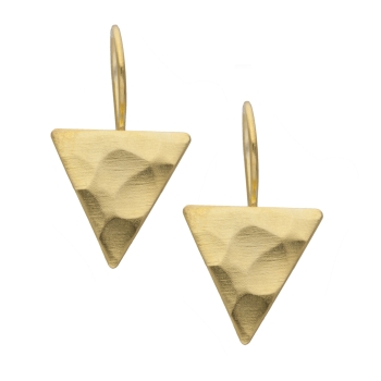 Earring made from brass, goldplated