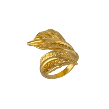 Ring made from brass, goldplated