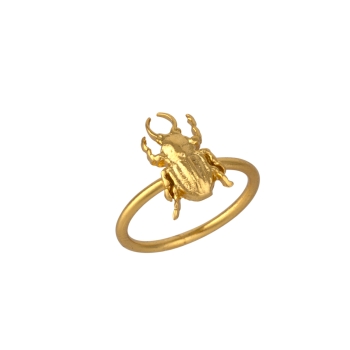 Ring made from brass, goldplated