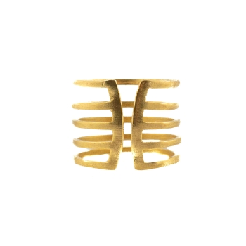 Ring made from brass, goldplated