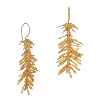 Earring made from brass, goldplated