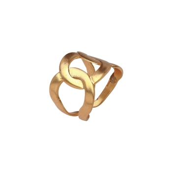 Ring aus Messing, vergoldet