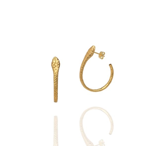 Earring made from brass, goldplated