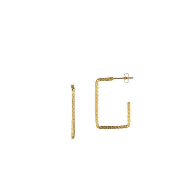 Earring made from brass, goldplated