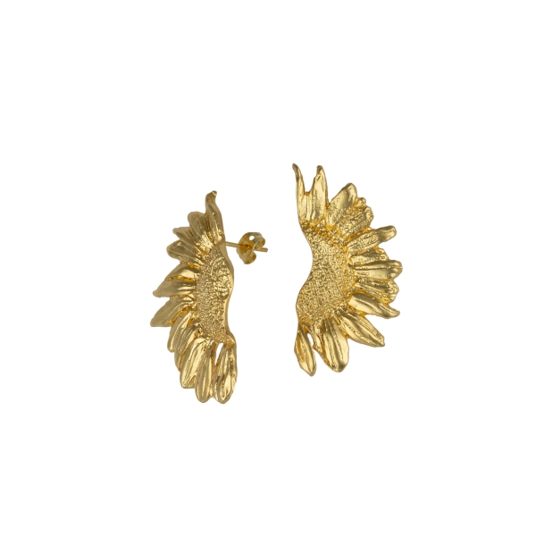 Earring made from brass, goldplated