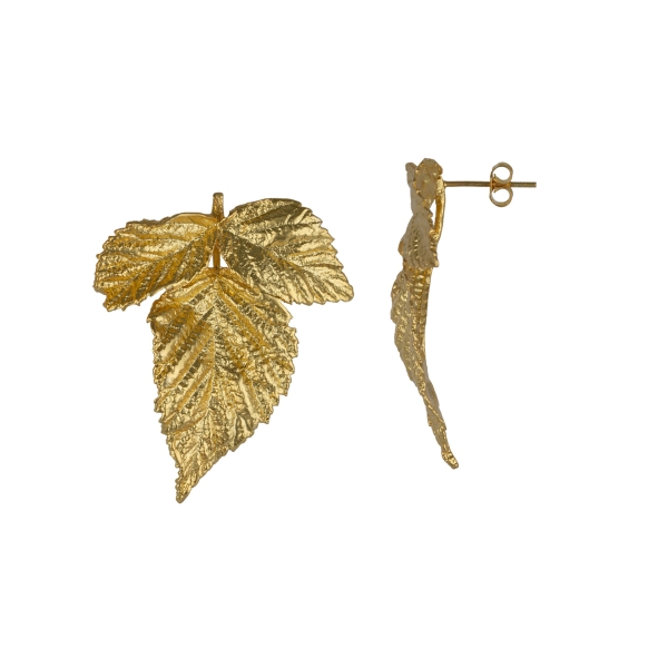 Earring made from brass, goldplated