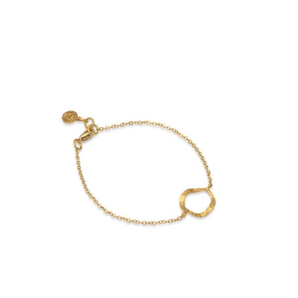 Bracelet made from brass, goldplated