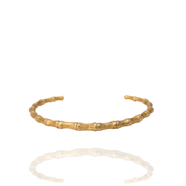 Bangle made from brass, goldplated