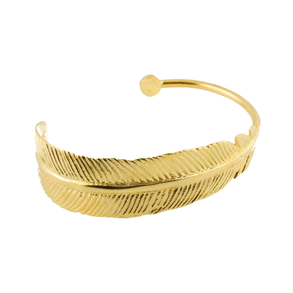 Bracelet made from brass, goldplated