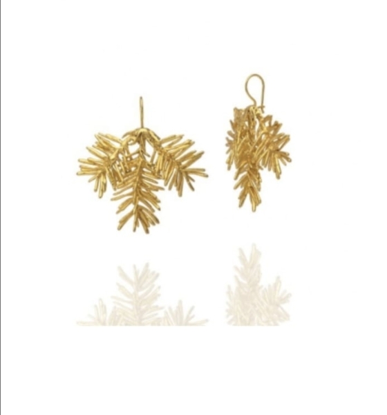 Earring made from brass, goldplated