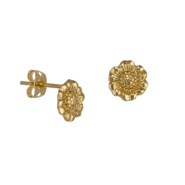 Earring made from brass, goldplated