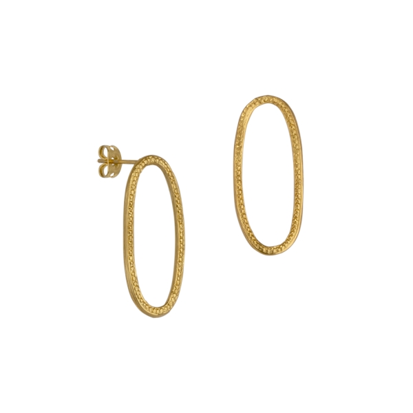 Earring made from brass, goldplated