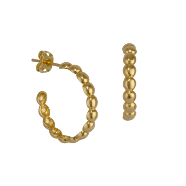 Earring made from brass, goldplated