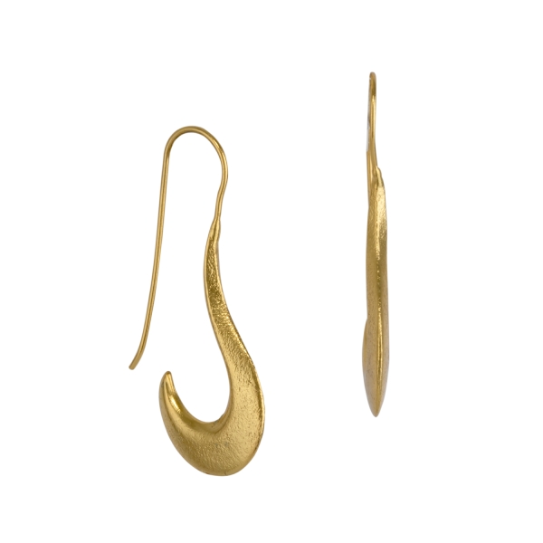 Earring made from brass, goldplated