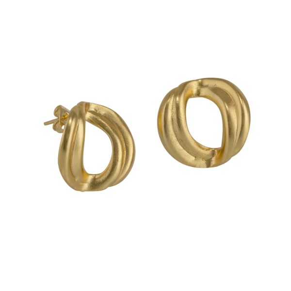 Earring made from brass, goldplated