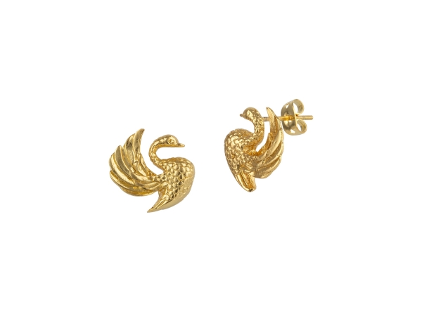 Earring made from brass, goldplated