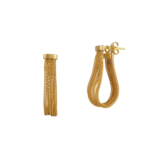 Earring made from brass, goldplated