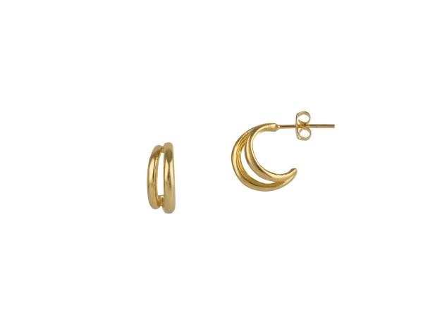 Earring made from brass, goldplated