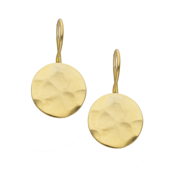 Earring made from brass, goldplated