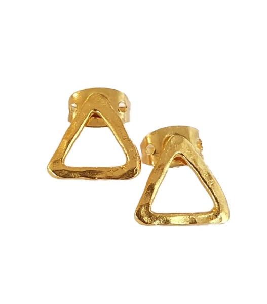 Earring made from brass, goldplated