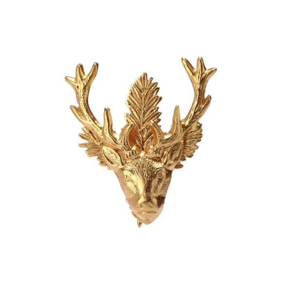 Brooch made from brass, goldplated