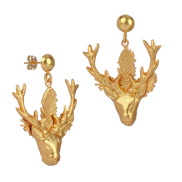 Earring made from brass, goldplated