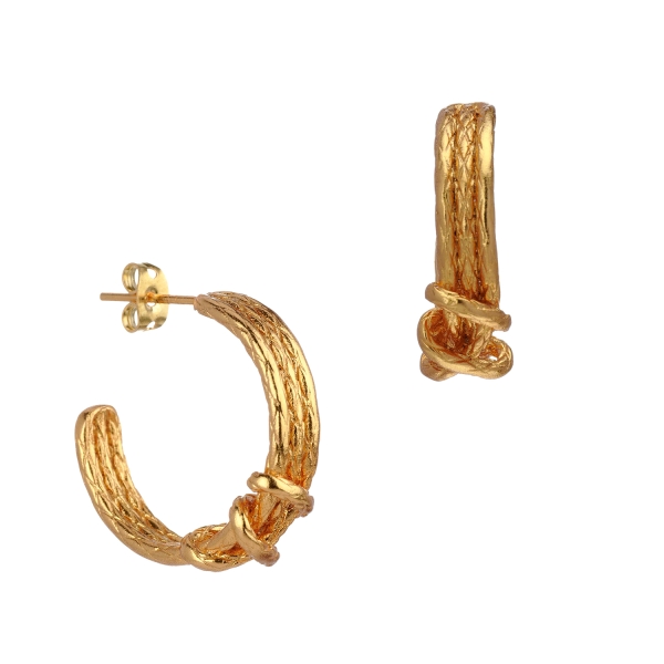 Earring made from brass, goldplated