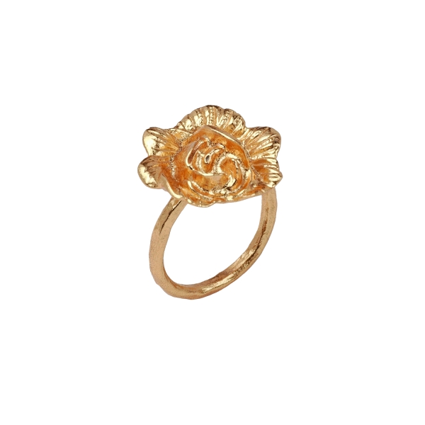 Ring made from brass, goldplated